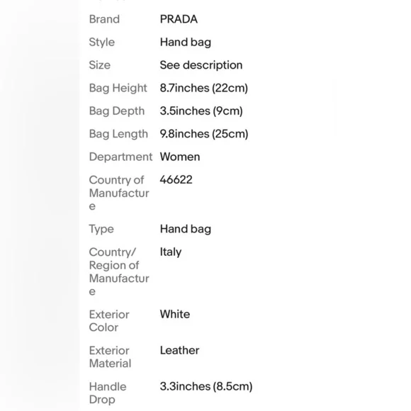 Prada White Tote Bag with Sleek Design - Picture 8 of 12